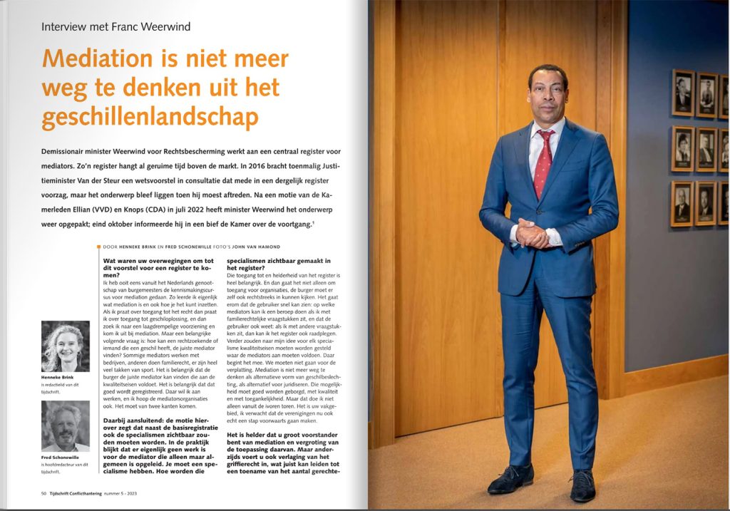 Tijdschrift Conflicthantering en Nederlandse Mediation digitaal?